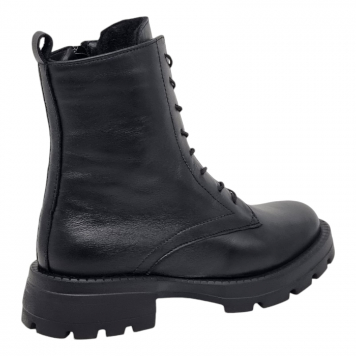 Ghete Damă Casual Din Piele Naturală Neagră 8776 [3]
