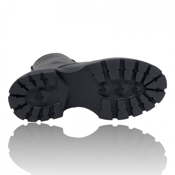 Ghete Damă Casual Din Piele Naturală Neagră 8776 [11]