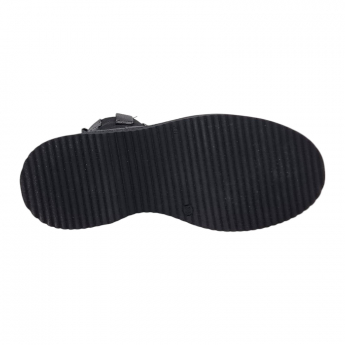 Ghete Damă Casual Din Piele Naturală Neagră 8777 [6]