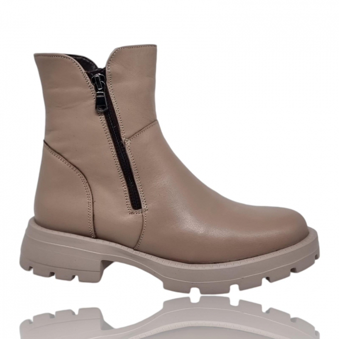 Ghete Damă Casual Din Piele Naturală Vizon 8778 [7]