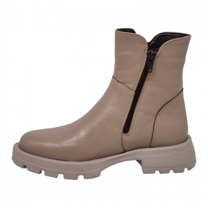 Ghete Damă Casual Din Piele Naturală Vizon 8778 [2]