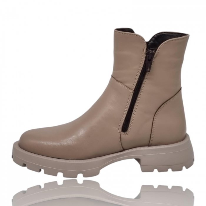 Ghete Damă Casual Din Piele Naturală Vizon 8778 [8]