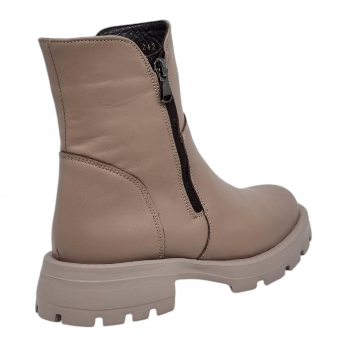 Ghete Damă Casual Din Piele Naturală Vizon 8778 [4]