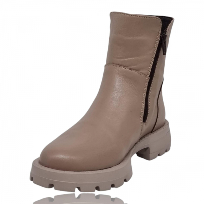 Ghete Damă Casual Din Piele Naturală Vizon 8778 [9]