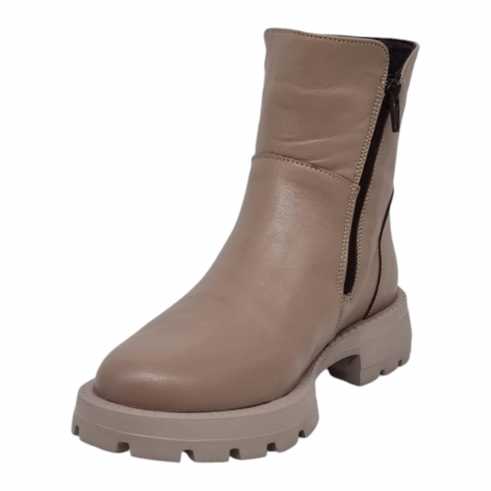 Ghete Damă Casual Din Piele Naturală Vizon 8778 [3]