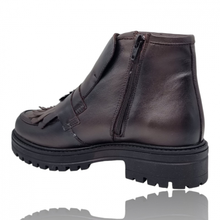 Ghete Damă Casual Din Piele Naturală Cafe 30344 [4]