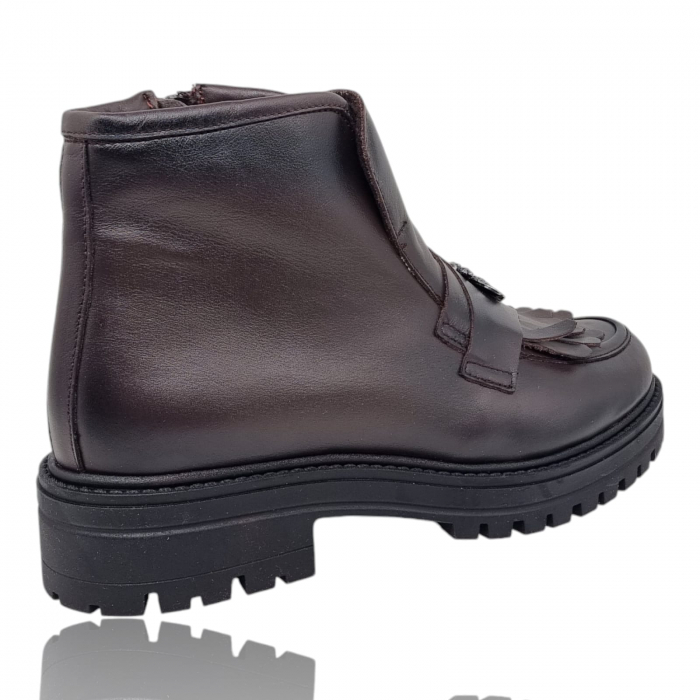 Ghete Damă Casual Din Piele Naturală Cafe 30344 [2]