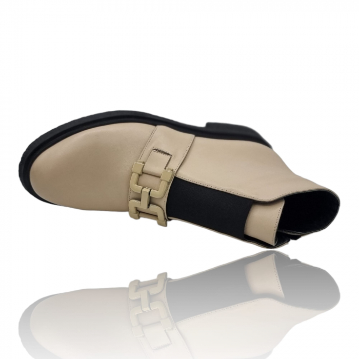 Ghete Damă Casual Din Piele Naturală Bej 8761 [6]