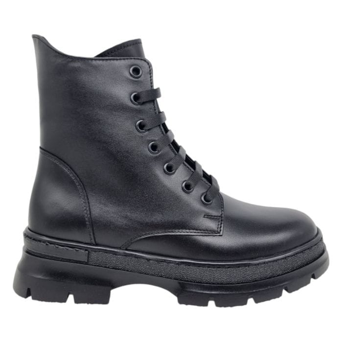 Ghete Damă Casual Din Piele Naturală Neagră 8788 [1]