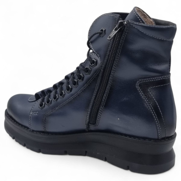 Ghete Damă Casual Din Piele Naturală Blue 30264 [5]