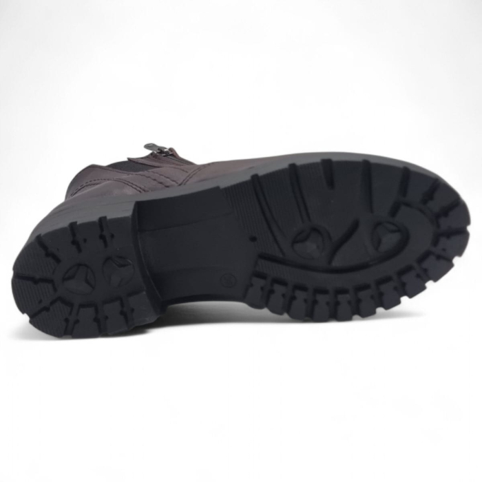 Ghete Damă Casual Din Piele Naturală Bordo 30238 [7]