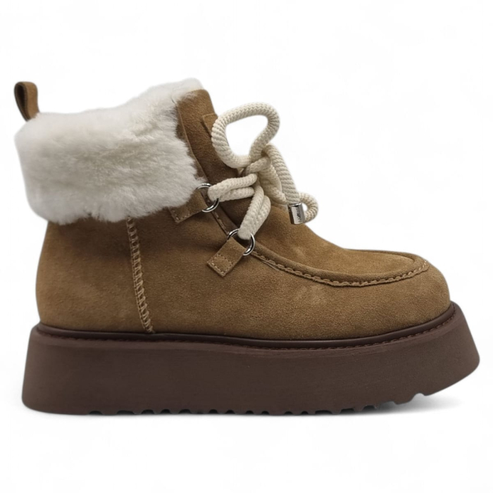 Ghete Damă Casual Din Piele Naturală Coniac 30382 [1]