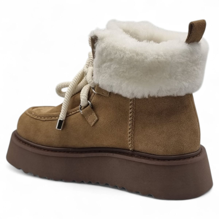 Ghete Damă Casual Din Piele Naturală Coniac 30382 [4]