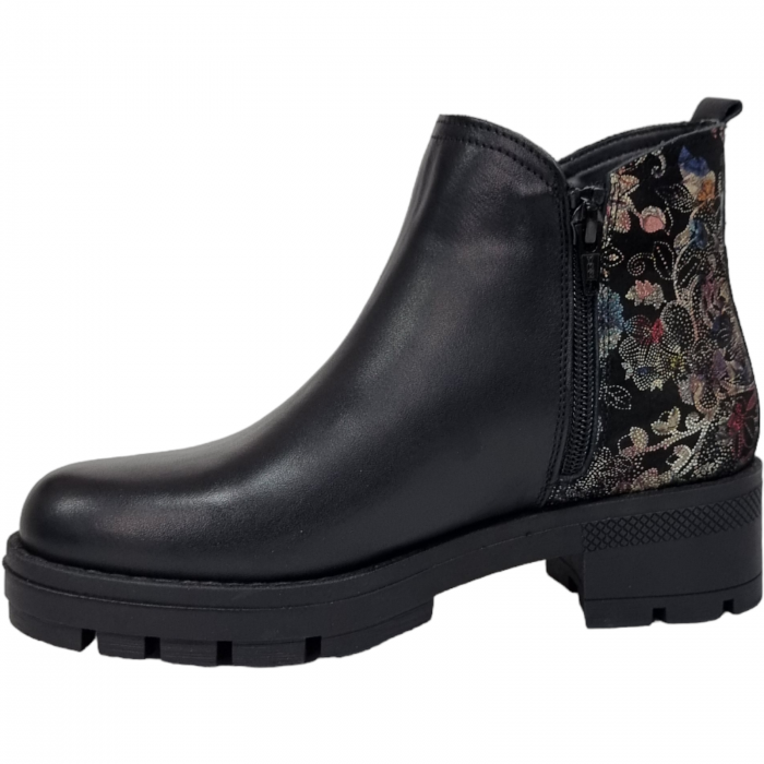Ghete Damă Casual Din Piele Naturală Neagră 8548 [2]