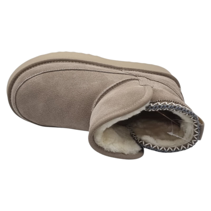 Ghete Damă Casual Din Piele Naturală Gri 30380 [5]