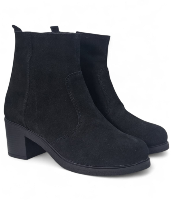 Ghete Damă Casual Din Piele Naturală Neagră Vel 30403 [4]