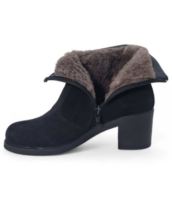 Ghete Damă Casual Din Piele Naturală Neagră Vel 30403 [8]