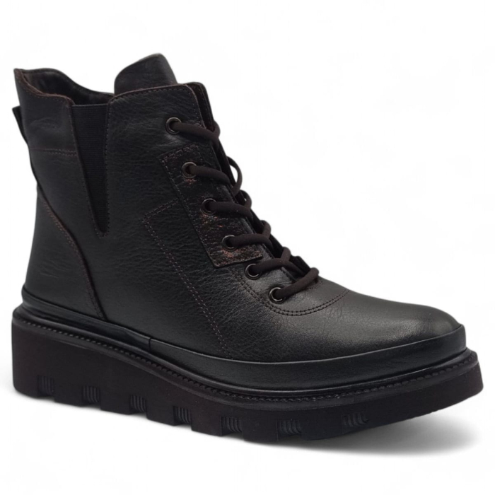 Ghete Damă Casual Din Piele Naturală Kafe  30400 [2]