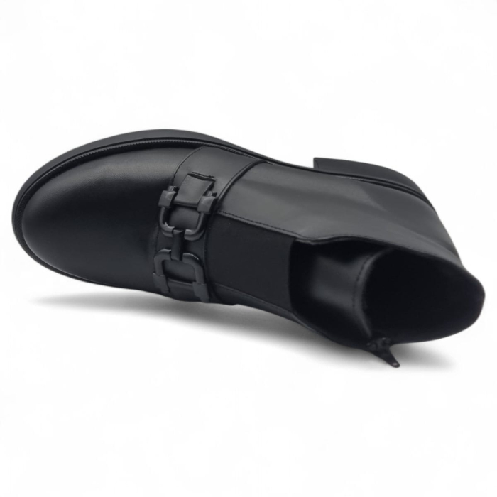 Ghete Damă Casual Din Piele Naturală Neagră 30401 [7]