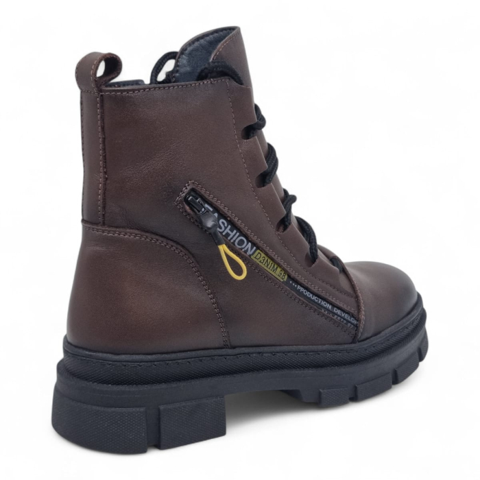 Ghete Damă Casual Din Piele Naturală Maro 30354 [3]