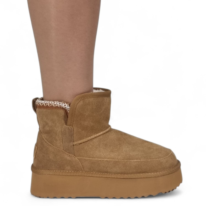 Ghete Damă Casual Din Piele Naturală Maro 30381 [10]