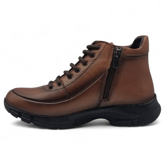 Ghete Damă Casual Din Piele Naturală Maro 30259 [3]