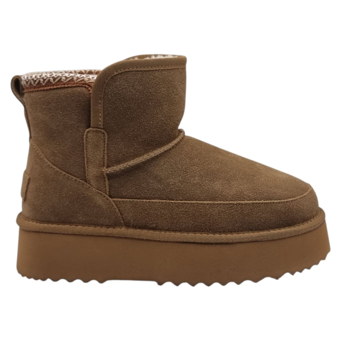 Ghete Damă Casual Din Piele Naturală Maro 30381 [6]