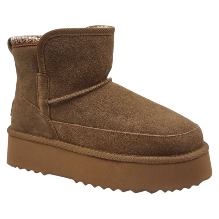 Ghete Damă Casual Din Piele Naturală Maro 30381 [4]