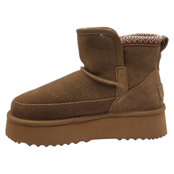 Ghete Damă Casual Din Piele Naturală Maro 30381 [3]