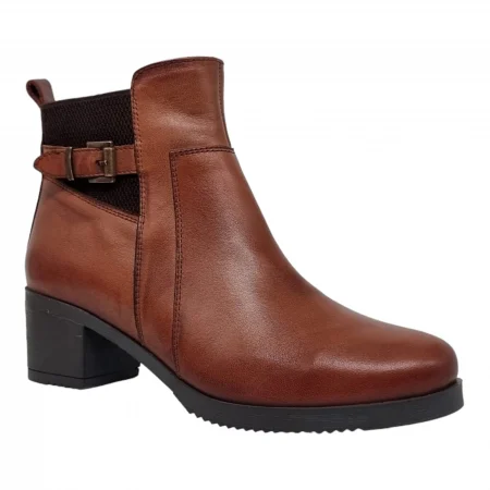 Ghete Damă Casual Din Piele Naturală Maro 8614 [9]