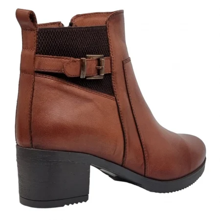 Ghete Damă Casual Din Piele Naturală Maro 8614 [7]