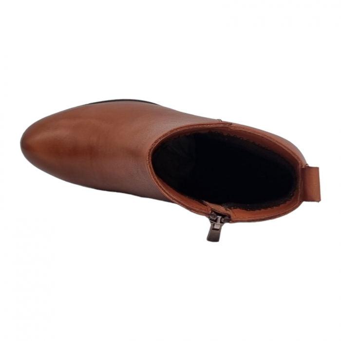 Ghete Damă Casual Din Piele Naturală Maro  8616 [5]