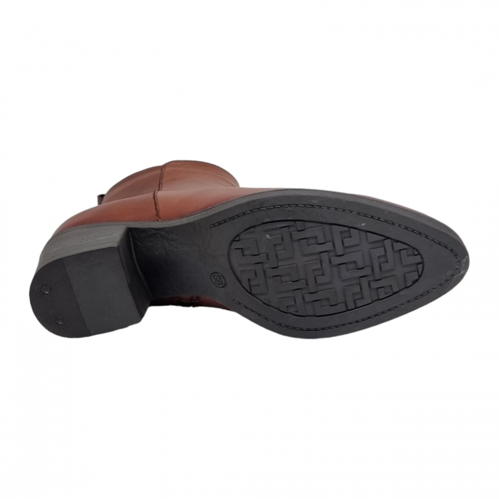 Ghete Damă Casual Din Piele Naturală Maro  8616 [7]