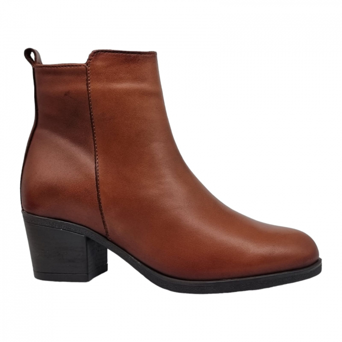 Ghete Damă Casual Din Piele Naturală Maro  8616 [8]