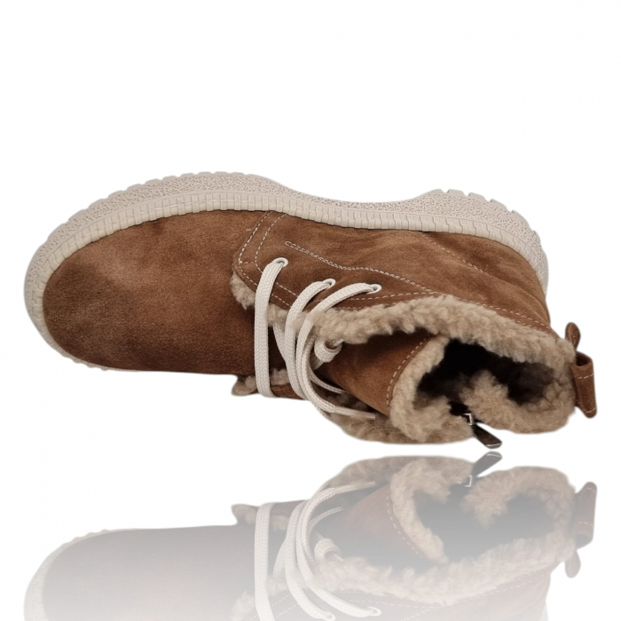 Ghete Damă Casual Din Piele Naturală Maro Vel 8764 [3]