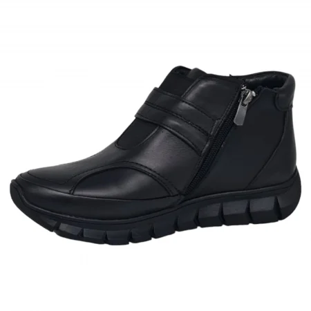 Ghete Damă Casual Din Piele Naturală Neagra 30101 [4]