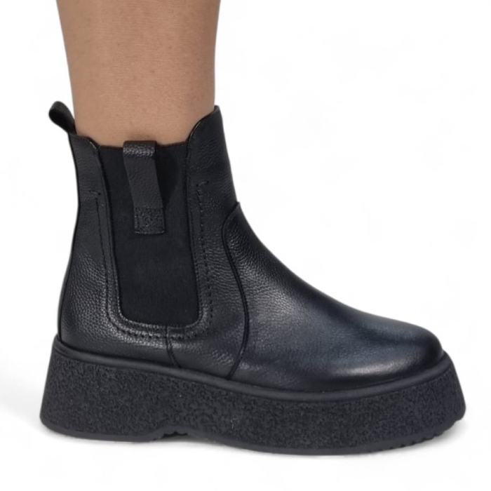 Ghete Damă Casual Din Piele Naturală Neagră 30339 [7]