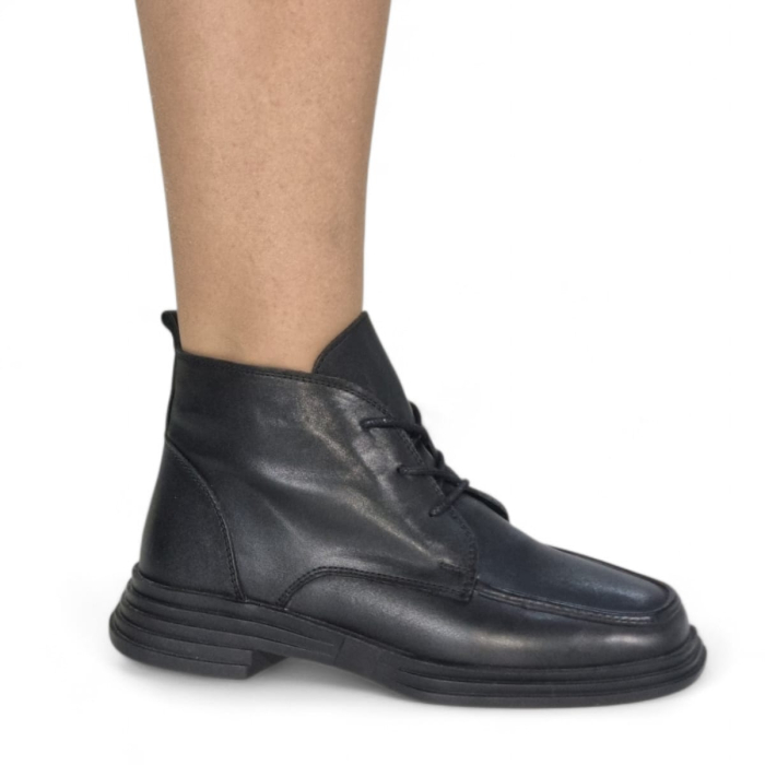 Ghete Damă Casual Din Piele Naturală Neagră 30368 [6]