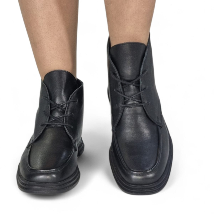 Ghete Damă Casual Din Piele Naturală Neagră 30368 [8]