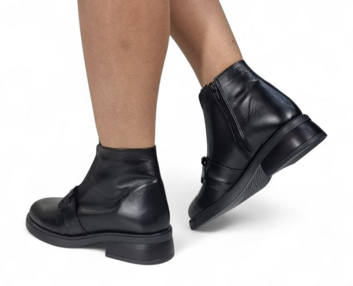 Ghete Damă Casual Din Piele Naturală Neagră 30401 [10]