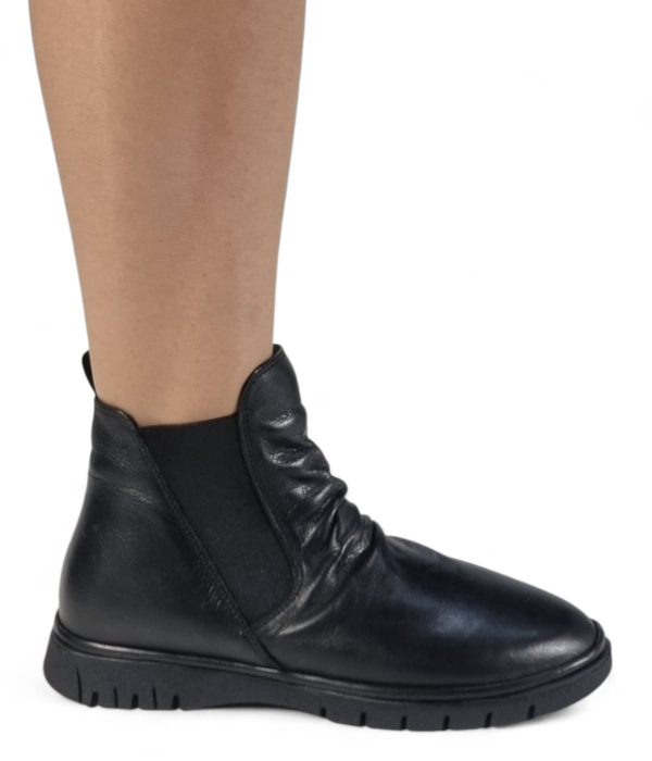 Ghete Damă Casual Din Piele Naturală Neagră 30405 [1]