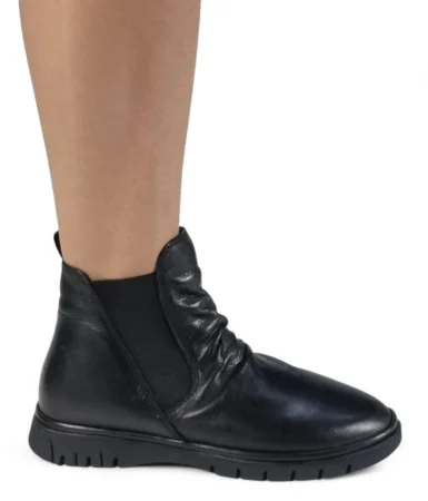 Ghete Damă Casual Din Piele Naturală Neagră 30405 [11]