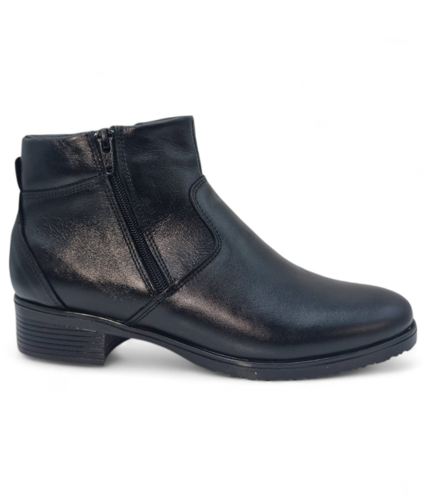 Ghete Damă Casual Din Piele Naturală Neagră 30407 [2]