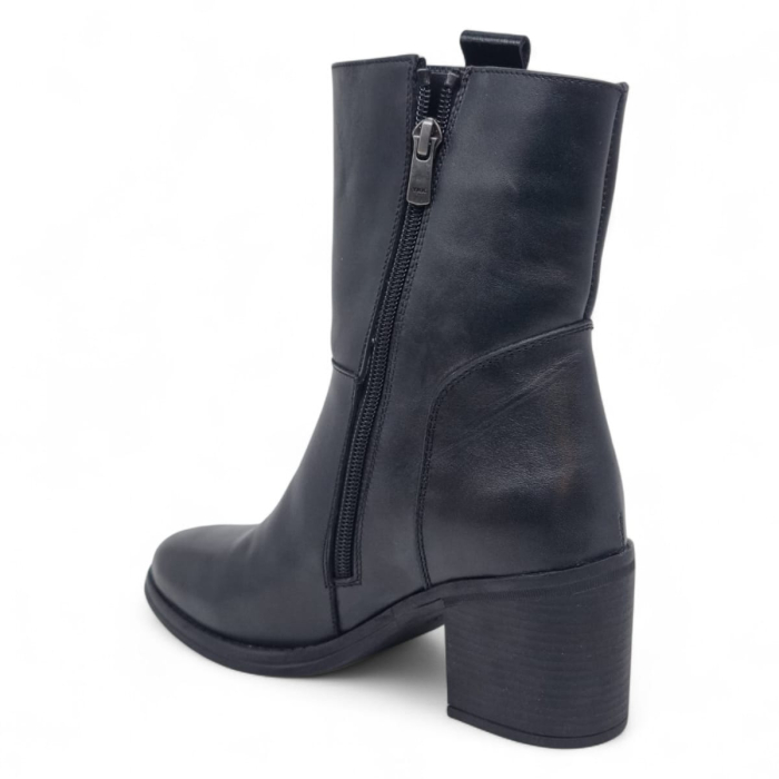 Ghete Damă Casual Din Piele Naturală Neagră  30410 [3]