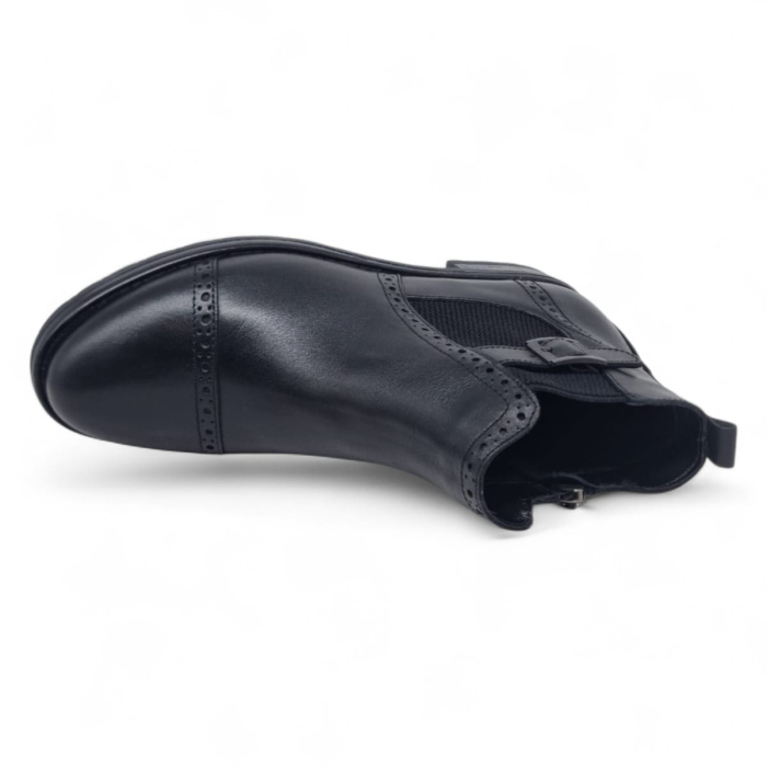 Ghete Damă Casual Din Piele Naturală Neagră 30412 [4]