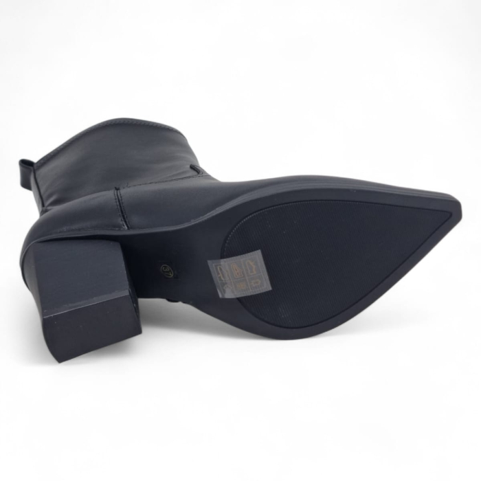 Ghete Damă Casual Din Piele Naturală Neagră 30413 [5]