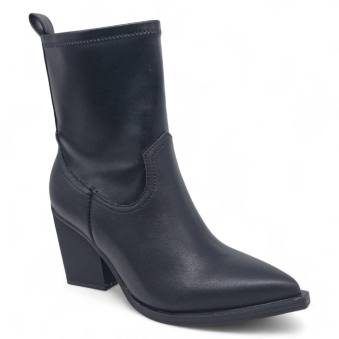 Ghete Damă Casual Din Piele Naturală Neagră 30413 [2]