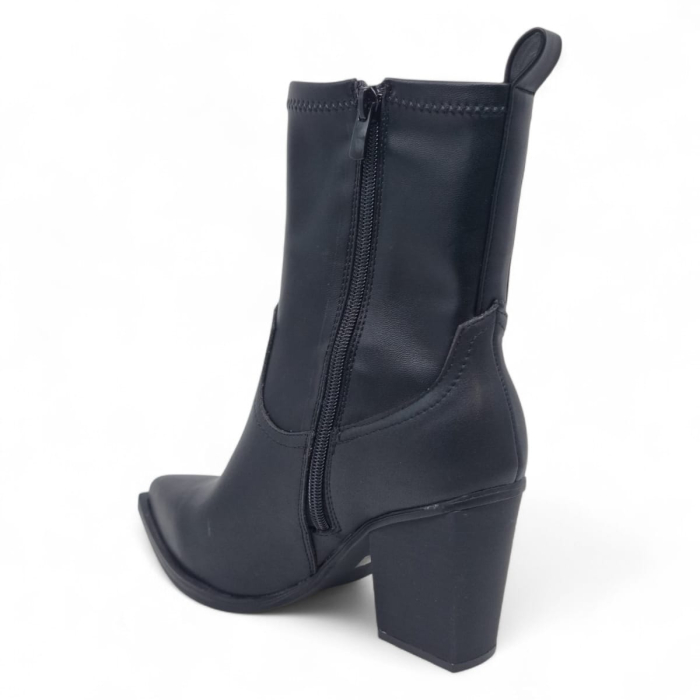 Ghete Damă Casual Din Piele Naturală Neagră 30413 [7]