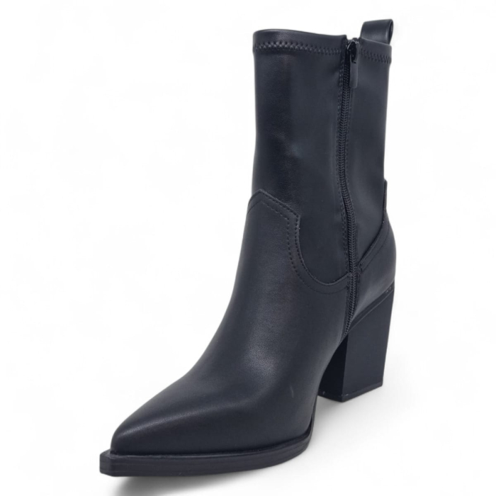 Ghete Damă Casual Din Piele Naturală Neagră 30413 [6]