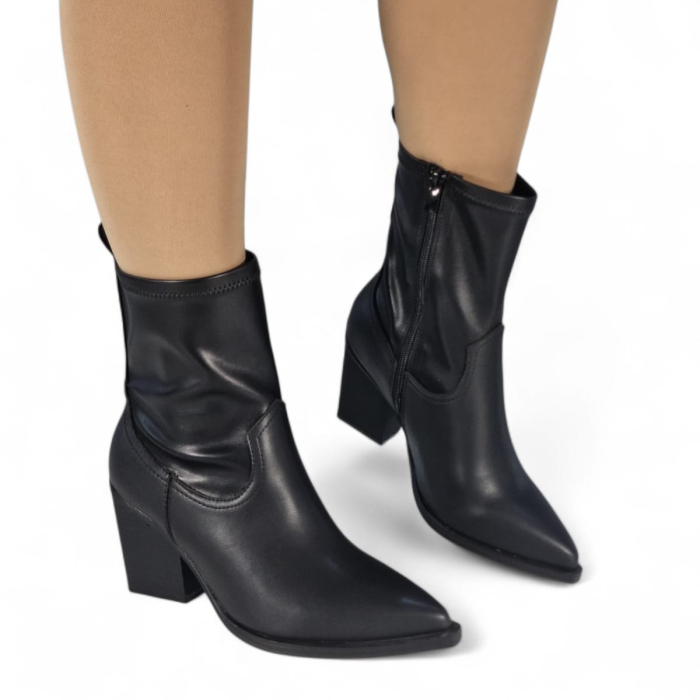 Ghete Damă Casual Din Piele Naturală Neagră 30413 [10]